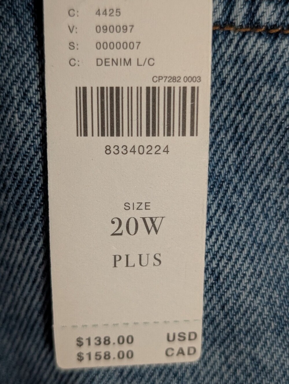 Pilcro Blue Denim Midi Skirt with Front Slit - Picture 2 of 3